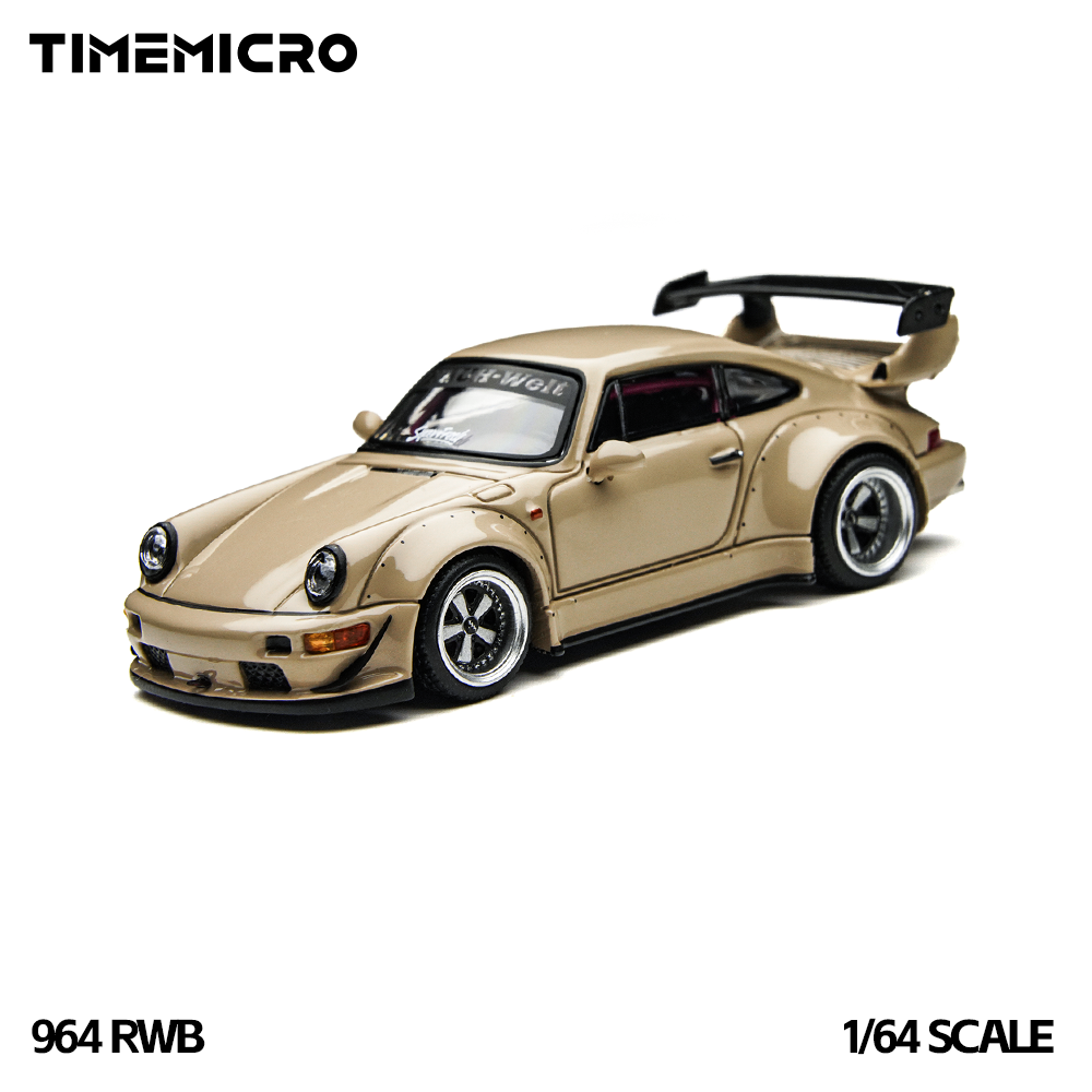 Die Cast Car 1 64 - TimeMicro1:64 RWB 964 Bege - Conjunto