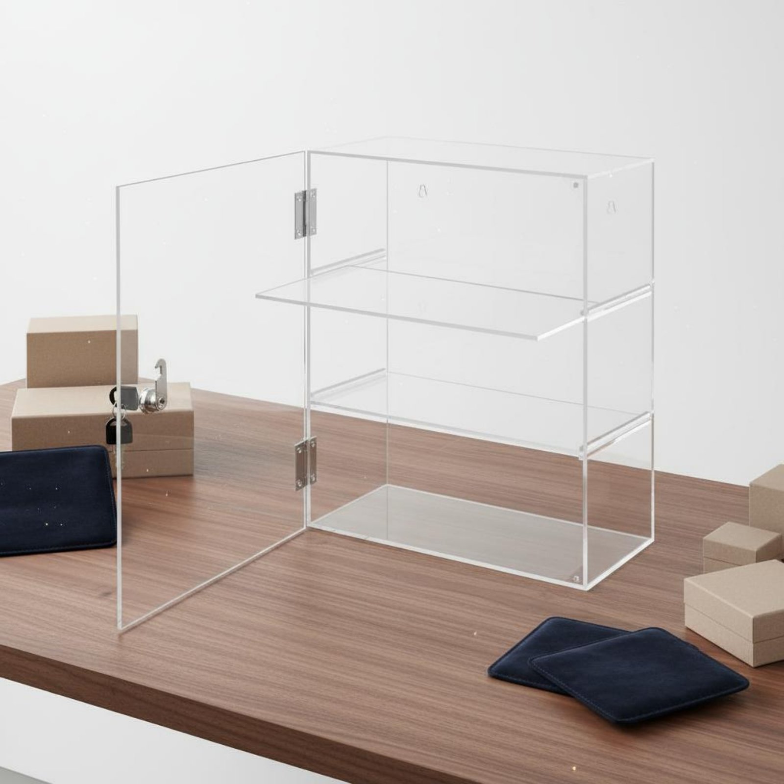 Vitrine de Acrílico com Fechad - Display Case Acrylic avaliação e preço