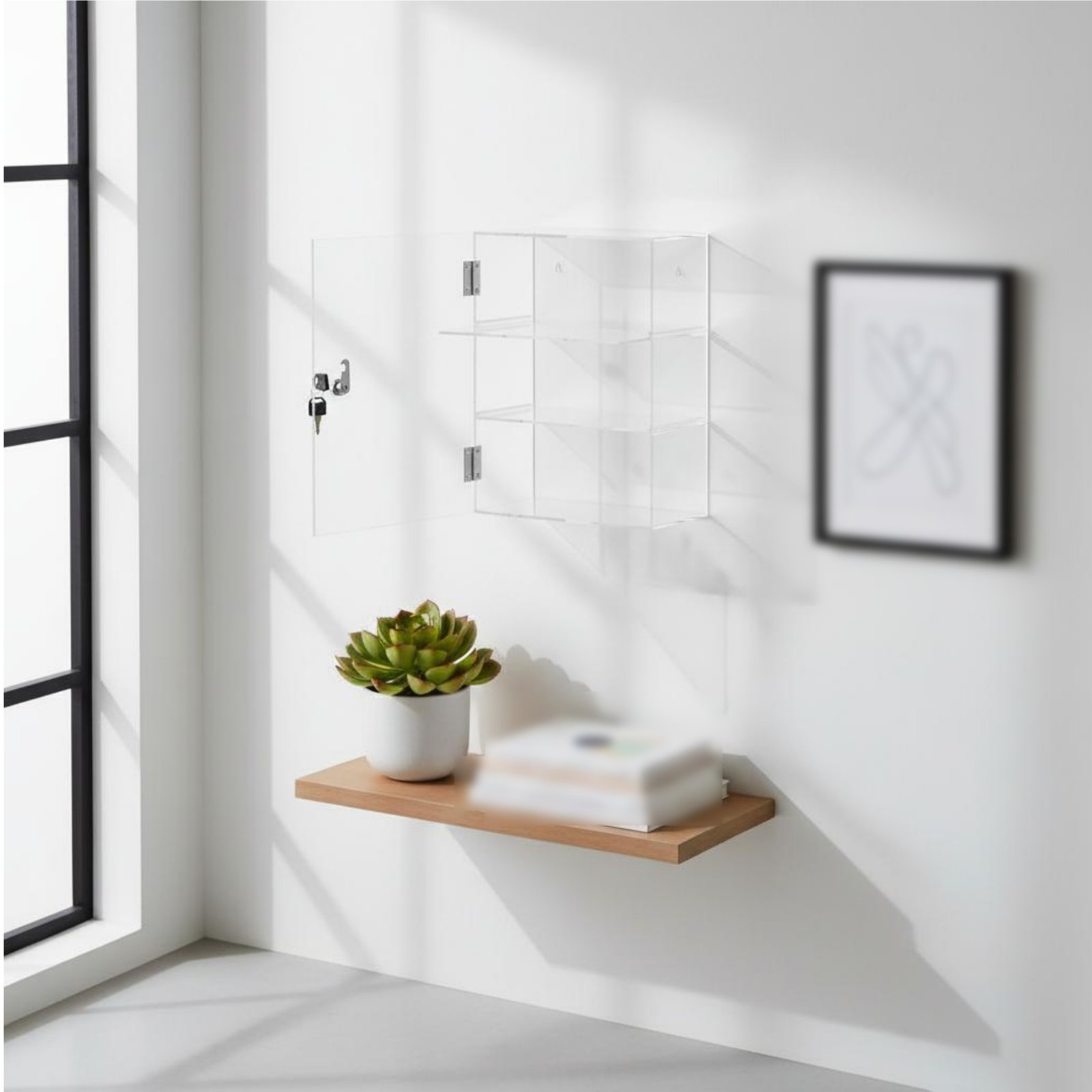 Vitrine de Acrílico com Fechad - Display Case Acrylic avaliação e preço